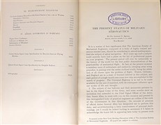 The Present Status of Military Aeronautics