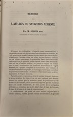 Mémoire sur l’Aviation ou Navigation Aérienne