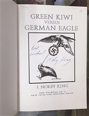 Green Kiwi Versus German Eagle Signed by the Author 