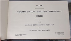 A.I.R. Register Of British Aircraft 1930. The British Corporation Register Of Shipping And Aircraft 