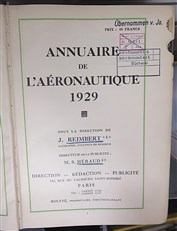 Annuaire De L'Aeronautique Anne 1929