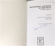 Pioneering Aviation in the West (Signed by the Author)
