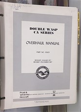 Double Wasp CA Series Overhaul Manual Part No. 115635 revised December 1967