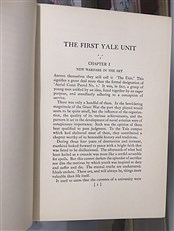 The First Yale Unit A Story of Naval Aviation two volumes 
