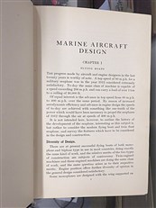Marine Aircraft Design Signed by the Author 