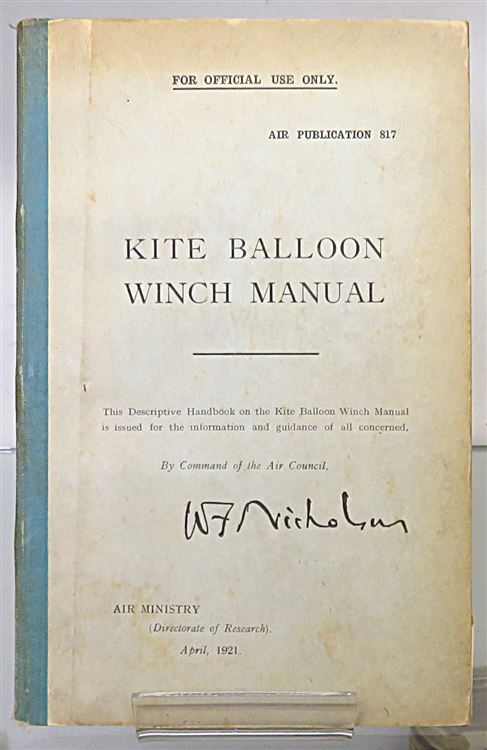 Kite Balloon Winch Manual Air Publication 817