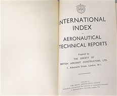 International Index to Aeronautical Technical Reports (7 Volumes, 1933-1939)