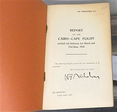 Report On The Cairo-Cape Flight carried out between 1st March and 21st June, 1926. Air Publication 1271