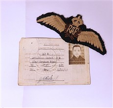 Pilot's Log: The Story of a Photographic Reconnaissance Spitfire Pilot, with original personal letters, photographs, his military pass and RAF insignia