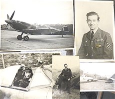 Pilot's Log: The Story of a Photographic Reconnaissance Spitfire Pilot, with original personal letters, photographs, his military pass and RAF insignia