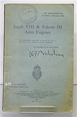 Eagle VIII & Falcon III Aero Engines Air Publication AP 859 