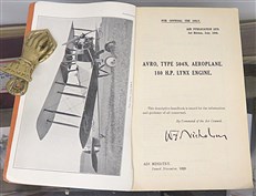 Avro, Type 504N, Aeroplane. 180 H.P. Lynx Engine 