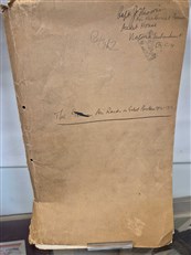 The German Air Raids On Great Britain 1914-1919 - Typed Manuscript 