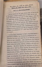 The German Air Raids On Great Britain 1914-1919 - Typed Manuscript 