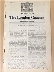 Supplement to The London Gazette: The Battle of Britain (11th September 1946)
