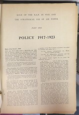 Role Of The R.A.F. In War And The Strategical Use Of Air Power
