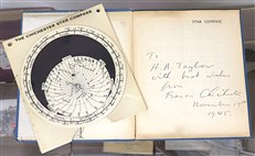 Star Compass Longitude Finder Star Clock and Planisphere (Model for Latitude Band 50-55 N.) Signed by the Author 