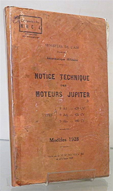 Notice Technique Des Moteurs Jupiter 