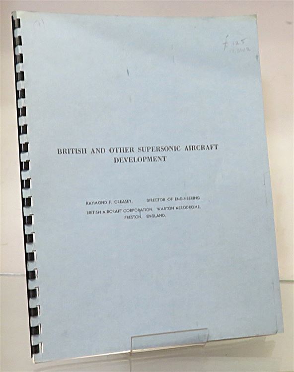 British And Other Supersonic Aircraft Development 
