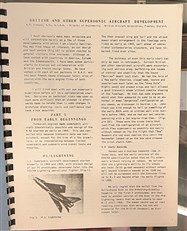 British And Other Supersonic Aircraft Development 