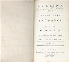 Evelina, Or a Young Lady's Entrance into the World