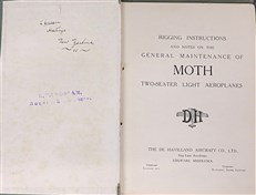 Rigging Instructions and Notes on the General Maintenance of Gipsy Moth Two-Seater Light Aeroplanes (Two Volumes)