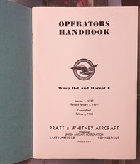 Operators Handbook Wasp H-1 and Hornet E 