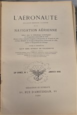 L'AÉRONAUTE. Bulletin Mensuel Illustré de la Société Française de Navigation Aérienne