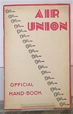 Air Travel Official Handbook Of The Air Union The First Air Line in the World 