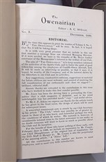 The Owenairian Signed by the Editor 