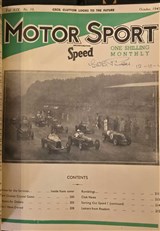 Motor Sport. Volumes 7–26 Many Years Complete.