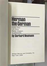 Herman the German Signed by the Author 