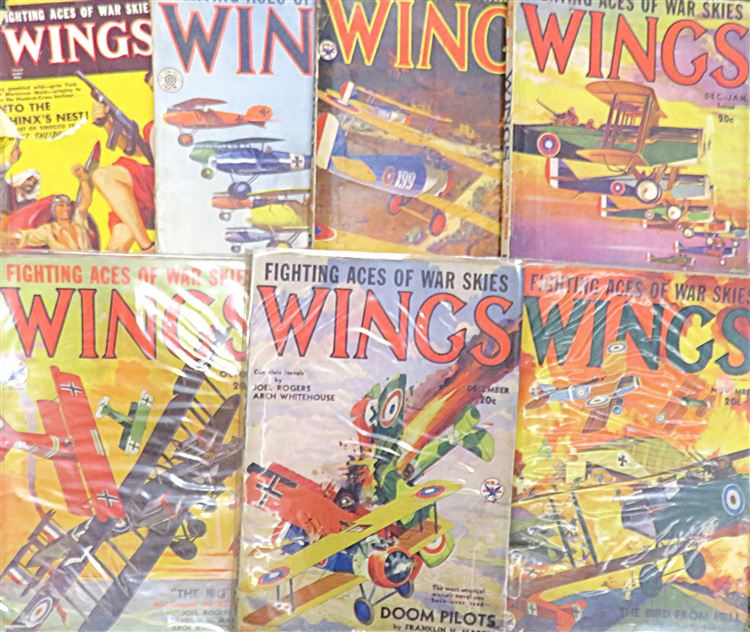 Wings: Fighting Aces of War Skies (1934-1935, 1948 Incomplete Set of Originals)