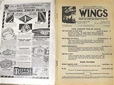 Wings: Fighting Aces of War Skies (1934-1935, 1948 Incomplete Set of Originals)