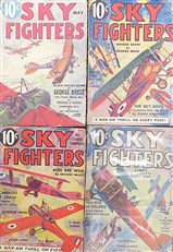 Sky Fighters - Set of Original 1930s Aviation Pulp Fiction