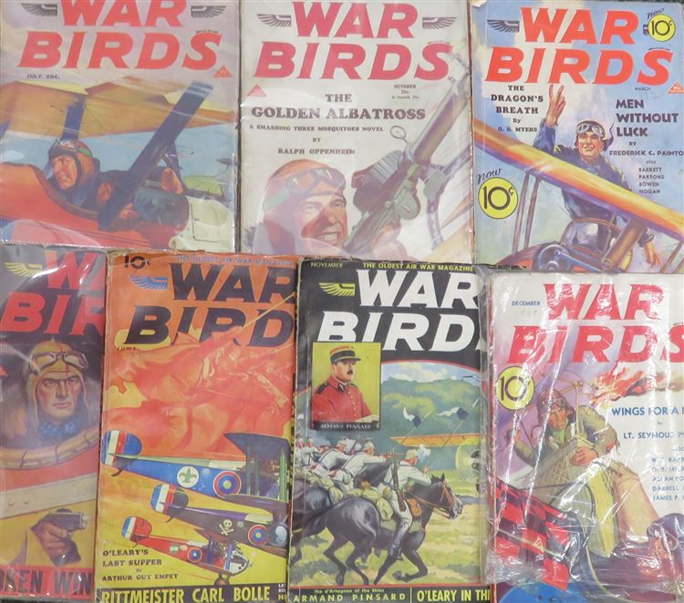 War Birds - Set of Original 1930s Aviation Pulp Fiction
