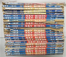 Sky Birds - Set of Original 1930s Pulp Fiction Magazines