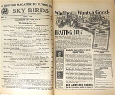 Sky Birds - Set of Original 1930s Pulp Fiction Magazines
