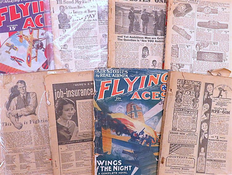 Flying Aces - Standard Size Early 1930s set of Originals