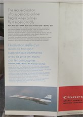 Already 4 airlines have flown Concorde supersonically. Advertisement brochure 