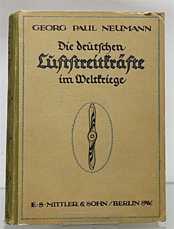 Die deutschen Luftstreitkrafte im Weltkriege signed by Henri Hegener