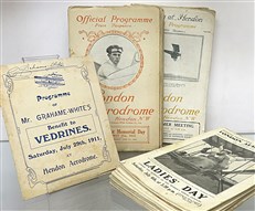 The London Aerodrome Official Programmes (Including 1911 Programme signed by Grahame White)