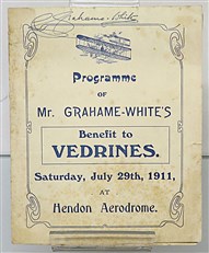 The London Aerodrome Official Programmes (Including 1911 Programme signed by Grahame White)