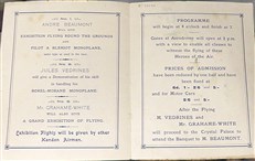 The London Aerodrome Official Programmes (Including 1911 Programme signed by Grahame White)
