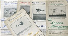 The London Aerodrome Official Programmes (Including 1911 Programme signed by Grahame White)