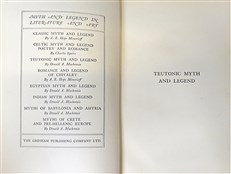 Teutonic Myth and Legend