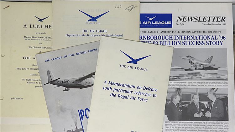 The Air League ephemera 