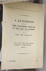 The Air League ephemera 