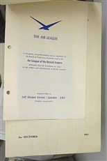 The Air League ephemera 