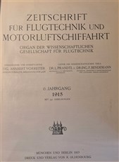 Zeitschrift für Flugtechnik und Motorluftschiffahrt (Z.F.M.) 1911 - 1933